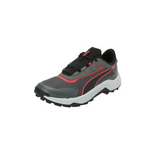Zapatillas de correr Puma Quest X Mineral Gray-Rojo Activo-Negro - 10 Uk (31112302)