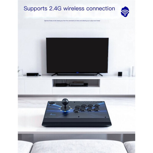 Controller Arcade Wireless Dual-Mode Q1WL Compatibile con NS per , per PS3, Steam e PC.