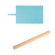 Tapis de Roulage de MéNage de Qualité Alimentaire Tapis de  Tapis Tapis de Cuisson à Panneau éPaissi AntiadhéSif avec Rouleau à Pâtisserie