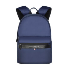 Tommy Hilfiger Rugzak Voor Mannen & Vrouwen, Marineblauw Met Zwart, Lovington