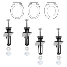 Toilettensitzschrauben, Universelles Toilettensitz-Befestigungsbolzen-Kit, Wasserdichte Edelstahl-Toilettensitzschraube