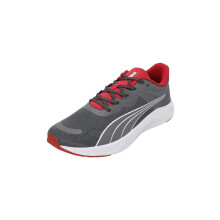 Puma | Zapatillas de Running Vitality Connect para Hombre | Gris Oscuro-Rojo-Blanco | 8Uk