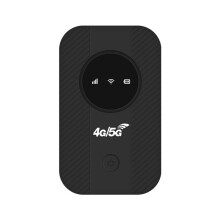 Router Portátil 4G 5G, Router Portátil USB de 300 Mbps, Hasta 10 Dispositivos, 2100 MAh, Ranura para Tarjeta SIM, Ideal para Viajes de Negocios