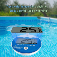 Termômetro Flutuante para Banheira, Medidor Digital de Temperatura e Umidade, Medidor de Temperatura da Água da Piscina
