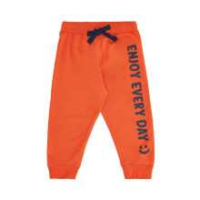 Pantalones de Bebé Niño Pantalones de Chándal de Ajuste Regular (110138463006_Naranja 2-3 Años)