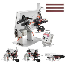 Lixadeira de Banda-Duoku-com Variador de Frequência, para Fabricação de Facas, Equipado com 3 Modos de Lixamento