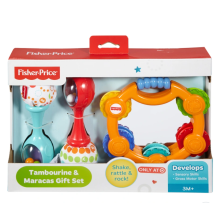 Fisher-Price Baby Tambourine & Maracas Rattle Set