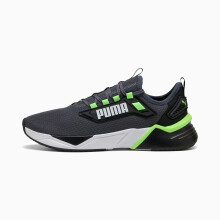 Puma, Unisex-Adult, Retaliate 3, Negro-Verde Moon-Verde Brillante, Zapatilla Running, 7Uk, (37947826)