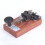 K-8 Training CW Key Sound Light Manual Transmission Training Morse Code Key Rosewood Base 4