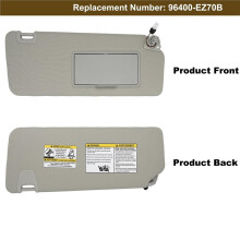 Sun Visor W/Light for Titan 2004-2024 QX56 2004-2014 Right 96400-EZ70B