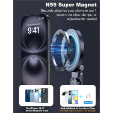 Magnetic Pad Tripod Stand Universal Phone Holder Aluminium Maglock Smartphone Tripod Tablet Holder Stand