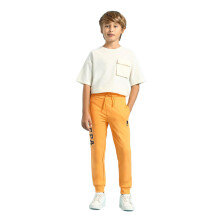 U.S. Polo Assn. Pantalones de Chándal de Algodón para Niños (Uktrk0227_Naranja_12M)