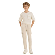 U.S. Polo Assn. Jongens Regular Fit Katoenen Joggingbroek (Uktrk0231_Beige_9-10J)