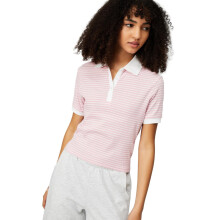 Max Dames Slim Fit Athleisure Polo T-shirt (Roze_XL)
