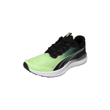 Puma | Ultraflux Lite Heren Lichte Hardloopschoenen | Zwart-Donkergrijs-Appelgroen | 11Uk