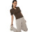 Max Damen Ripp-Polo-T-Shirt (Braun_Xl) 1