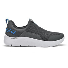Skechers Mujeres Go Walk Flex Charcoal Azul Zapato Slip On