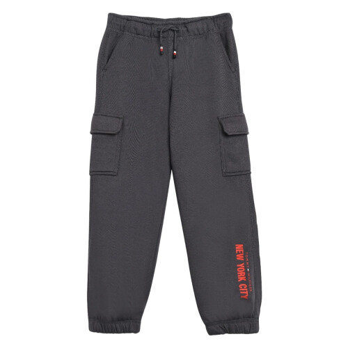 Tommy Hilfiger Jogging Garçon Coupe Relaxée Imprimé Gris