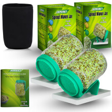 Joomouney Sprouts Maakglas Jar Pack Van Twee | Met Zaden, Sprouter Met Mesh Deksel