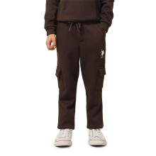 Pantalones de Chándal Texturizados para Niños Uspa (Uktrk0273_Marrón Claro_8-9 Años)