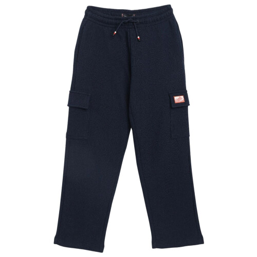 Tommy Hilfiger Jungen Regulär Passform Texturiertes Mid Rise Jogginghose Blau