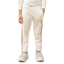 U.S. Polo Assn. Jongens Regular Fit Katoenen Trainingsbroek (Uktrk0263_White_13-14Y)