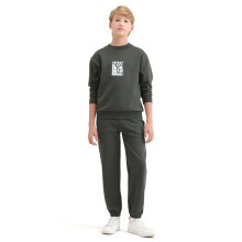 Rare Ones Kids Rune-B Olive Katoenmix Joggingbroek met Koord, Olijfgroen, 9-10J