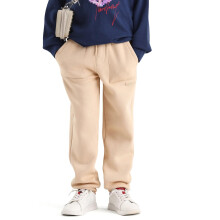 Rare Ones Kids Elio-B Beige Katoenmix Met Touwsluiting Regular Fit Joggingbroek, Beige, 11-12J