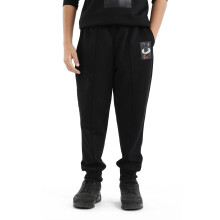 Rare Ones Kids Rib Zwarte Katoenen Cmyk Print Trackpant, Zwart, 6-7J