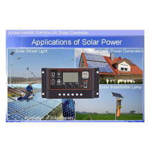 3X 100A Solar Charge Controller Solar Panel Controller 12V 24V LCD Display Solar Panel Battery Regulator with USB Port