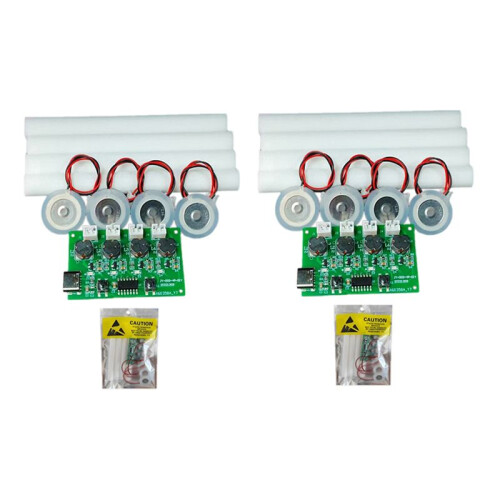 2X Four-Spray Humidifier Module Humidifier Control Board Atomizer Driver Board Four-Spray Humidifier Module,Set B 1