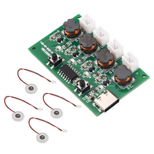 DC5V Type-C  Humidifier DIY Kits Mist Maker and Driver Circuit Board 4 Fogger Atomization Film Atomizer Sheet 2