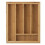 Bamboo Drawer Silverware Kitchen Knives Storage Box Desktop Organizer Tool for Cutlery Stationery Storage Solution 5