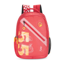 Skybags Freizeit-Rucksack 34L mit 3 geräumigen Fächern, Fronttasche & strapazierfähigem Schultergurt | Rot | Riddle