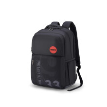 Zaino American Tourister Hall 3.0 in Poliestere per Uomini con 5 Scomparti (Taglia Unica, Nero)