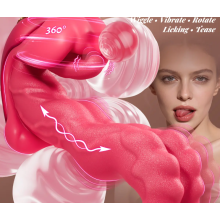 Sex Toy for Women, with 8 Licking & 8 Thrusting Modes, Rabbit Clitoral G-Spot Stimulator