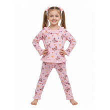 Niknod Kinder Nachtwäsche Baby Mädchen Langarm Schlafanzug Set | Baumwoll-Hosenanzug mit Pyjama | Weiche Nachtkleidung