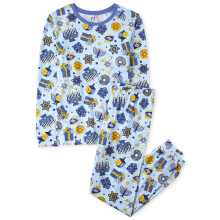 The Children's Place Baby Familie Matching Hanukkah Pyjama Sets, Baumwolle, Hanukkah Allover, Groß