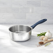 Suncasa Impact Pro Stainless Steel Saucepan | Steel Sauce Pan For Tea | Saucepan Small 20Cm/ 3L Silver