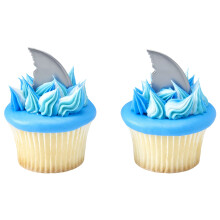 Shark Fin Cupcake Picks - 24 Pc