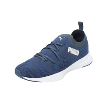 Puma | Flyer Runner Engineered Knit Herren Schuhe | Dunkelblau-Palastblau-Weiß | 7UK