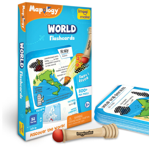 Imagimake Mapology Världen Flashkort För Barn 8+ År