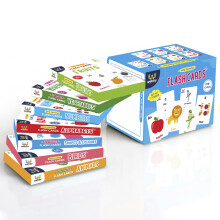 Webby Set Of 7 Early Learning Flash Cards | Alphabets, Numbers, Animals, Birds, Fruits, Vegetables, Shapes & Colours Set | Birthday Return Gift | Educ
