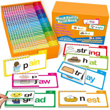 Set Van 30 Woordfamilie Flipboeken | Fonetisch Flashcards | Spel Lees Activiteit Voor Kinderen