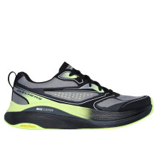 Skechers Zapatillas de Running Max Cushioning Propulsion - Warpdrive (Negro Gris, Talla 6)