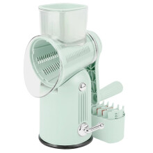 Cheese Grater Hand Crank 5 in 1 Replaceable Stainless Blades Cheese Shredder Kitchen Vegetable Shredder Slicer Chopper B
