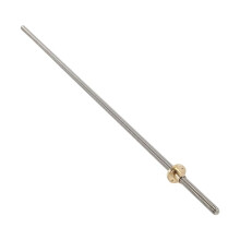 ŚRuba PociąGowa 500 Mm T8 i NakręTka MosiężNa (Gwint , Skok 2 Mm, 4 Starty, PrzewóD 8 Mm) do Osi z Drukarki 3D