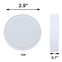 10Pcs Plastic Storage Caps Lids Ribbed for 86mm Standard Regular Mouth Jar Bottle