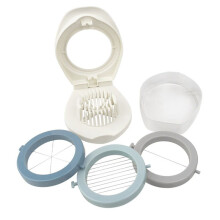 3 in 1 Multifunctional Egg Slicer Egg Cutter Stainless Steel Blades with Storage Box for Egg Slicer A