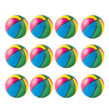12Pcs Colorful Hand Basketball Exercise Soft Elastic Stress Reliever Kid Small Toy Adult Massage Toy